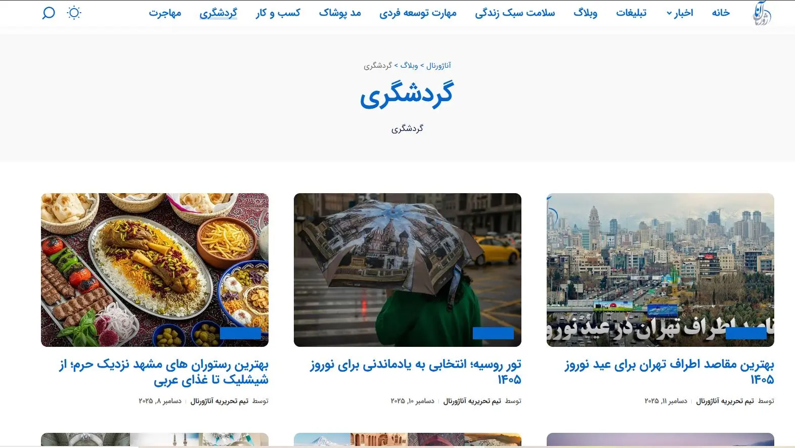 دامنه پوشش خبری آناژورنال شامل سیاست، اقتصاد، گردشگری، فرهنگ و رسانههای دیجیتال