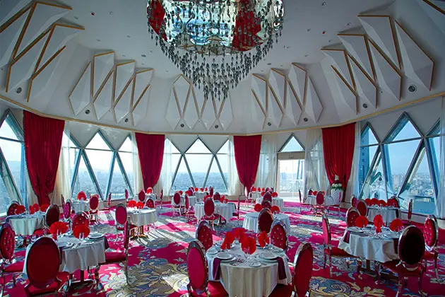 سالن پانوراما هتل الماس 2 مشهد برای عروسی