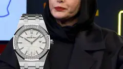 فریبا نادری با ساعت میلیاردی الماسنشان سوژه شد