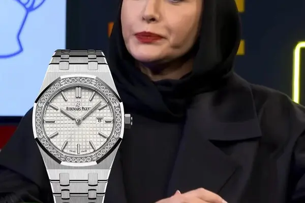 فریبا نادری با ساعت میلیاردی الماس‌نشان سوژه شد
