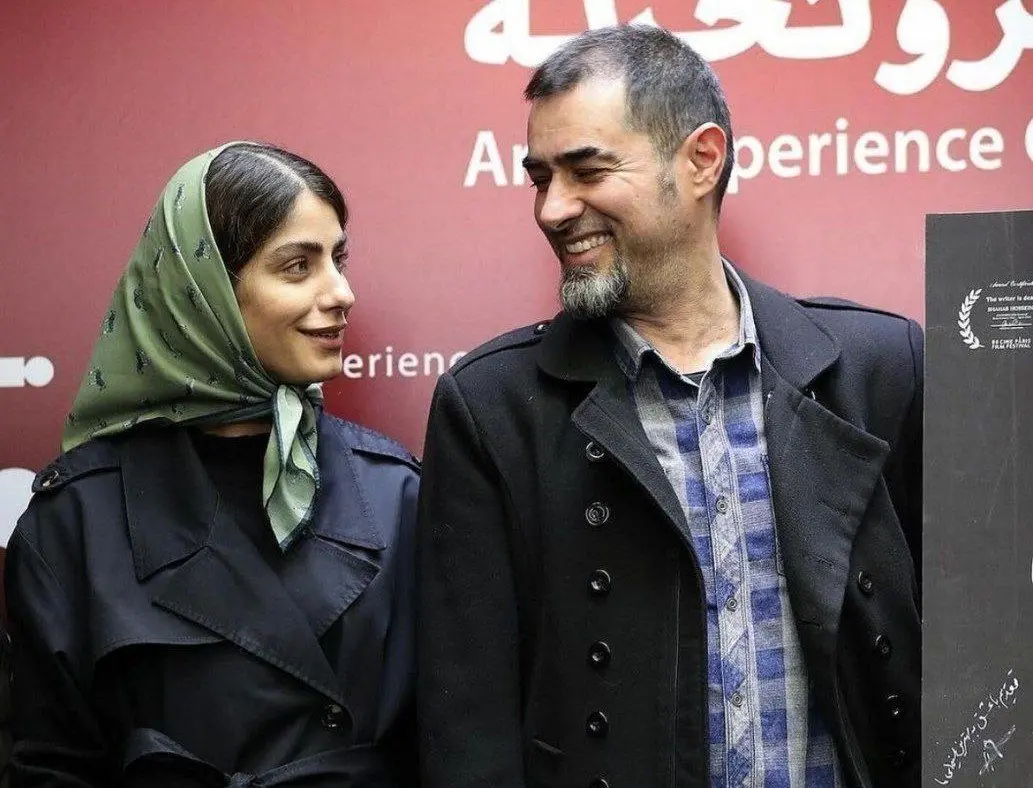  شهاب حسینی و همسرش در اکران خصوصی یک فیلم/ عکس