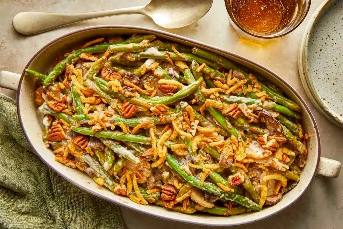 طرز تهیه سوفله لوبیا سبز