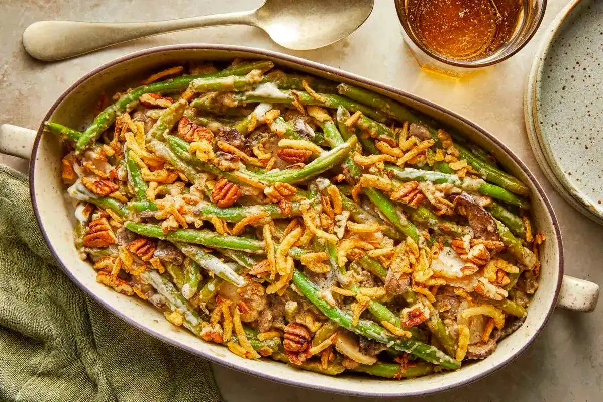 طرز تهیه سوفله لوبیا سبز
