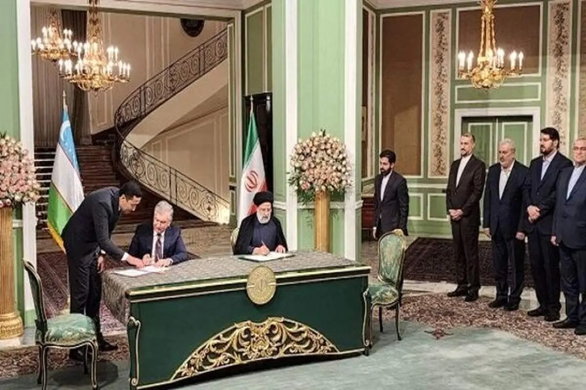 یک بیانیه مشترک و ۱۰ سند همکاری میان ایران و ازبکستان امضا شد
