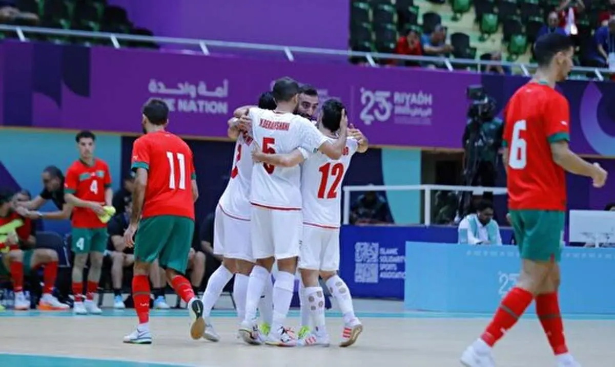 ساعت فوتسال امروز ایران مراکش 
