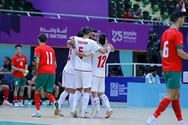 ساعت فوتسال امروز ایران مراکش 