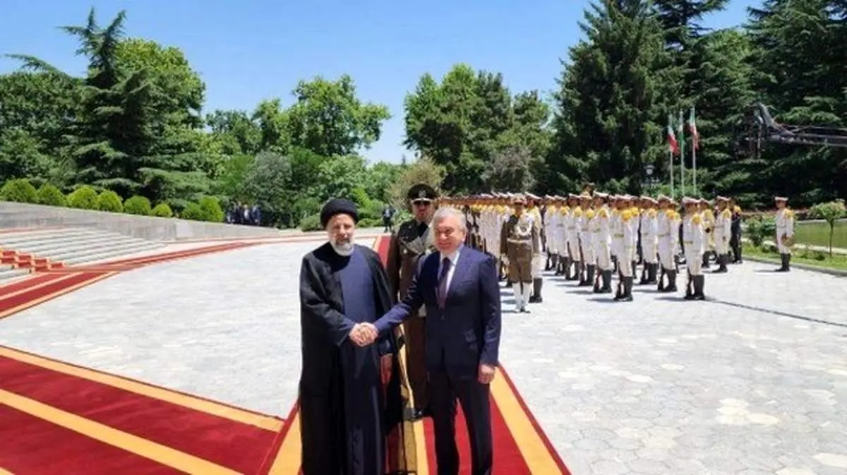 استقبال رسمی رئیسی از رئیسجمهور ازبکستان