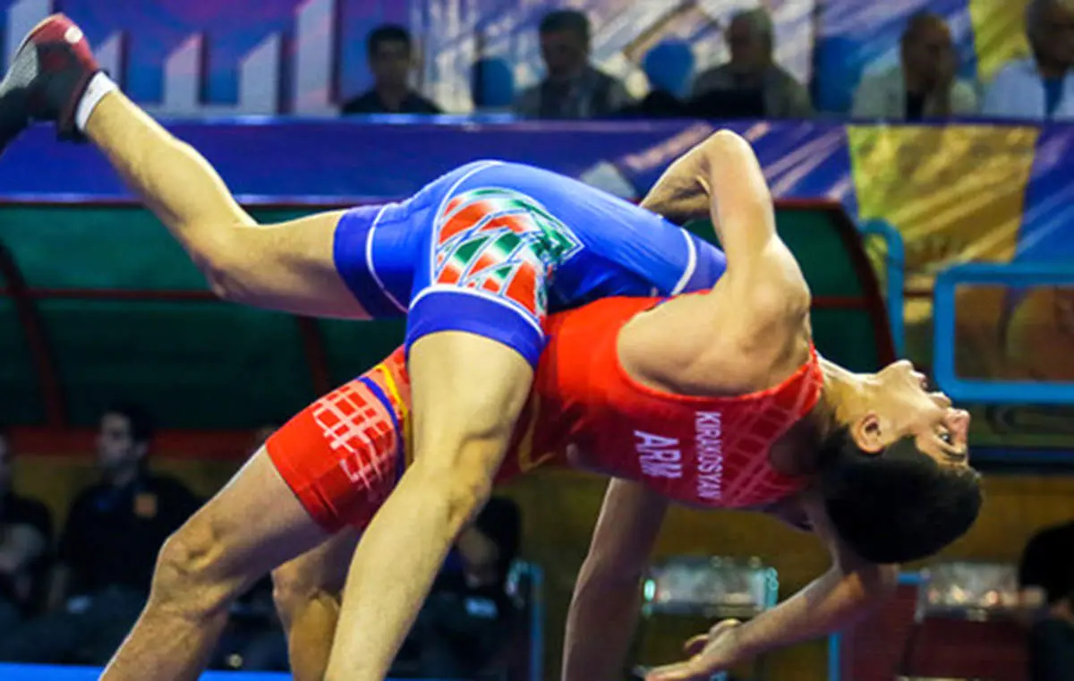 صعود نماینده ایران به فینال رقابتهای کشتی فرنگی نوجوانان آسیا