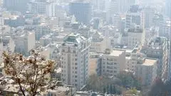 تصویر پربازدید از شدت آلودگی هوا در تهران