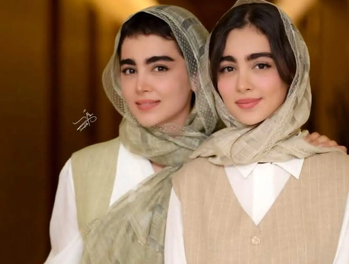 پشت صحنه دوستی بازیگران پایتخت/  سونیا حسینی و تهمینه رجبوا در یک قاب