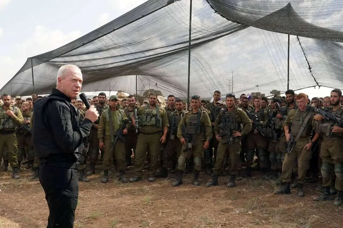 وزیر جنگ اسرائیل:دستور حمله زمینی به زودی صادر می‌شود!