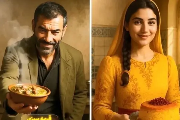 ببینید / تصویرسازی جالب غذاهای ایرانی در قالب انسان با هوش مصنوعی