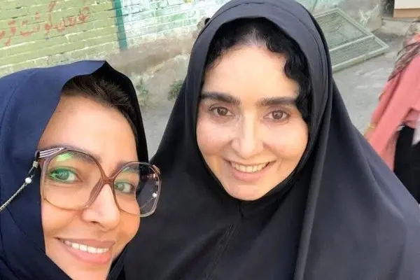 گریم بسیار متفاوت ژاله صامتی و مه لقا باقری/ تصاویر