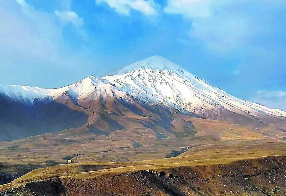 دماوند سفیدپوش شد