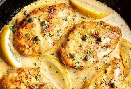 پیکاتای مرغ با سس لیمویی/ یک غذای کلاسیک ایتالیایی

