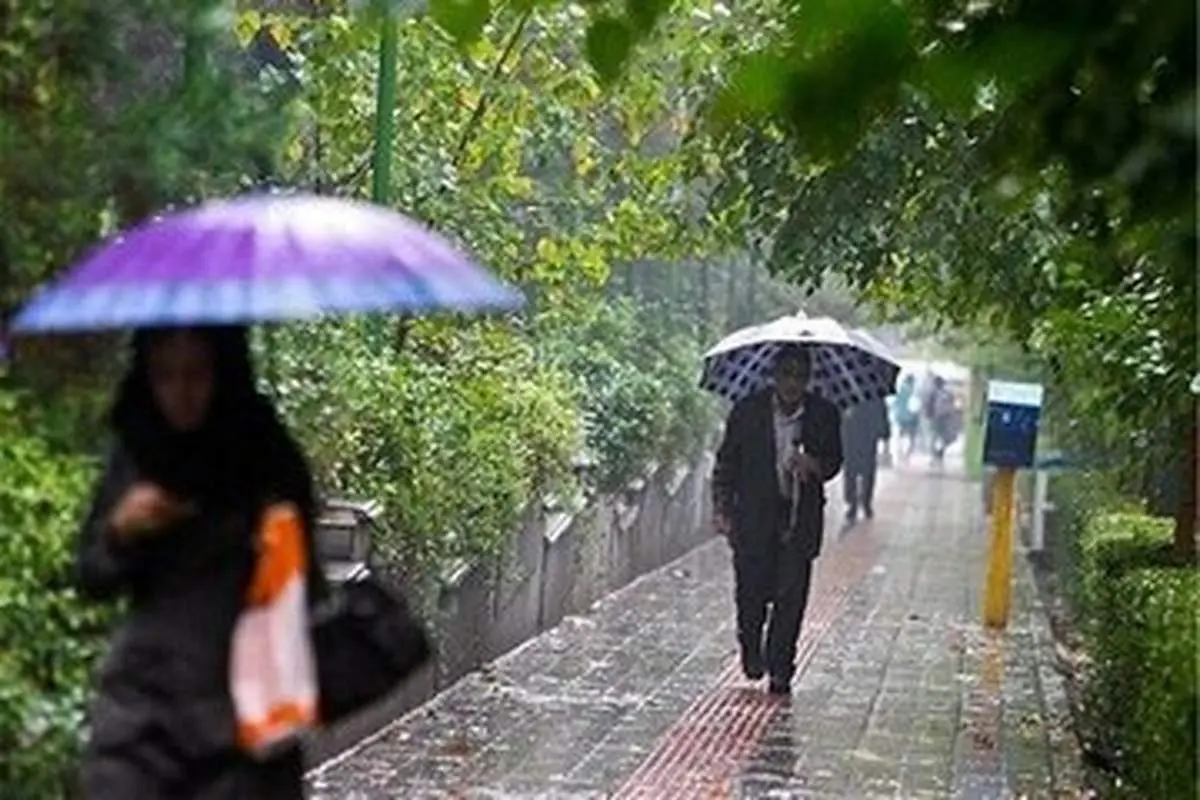 بارش باران و برف در ۲۰ استان