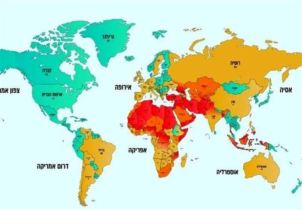 اسرائیل به صهیونیستها درباره سفر به ۸۰ کشور جهان هشدار داد
