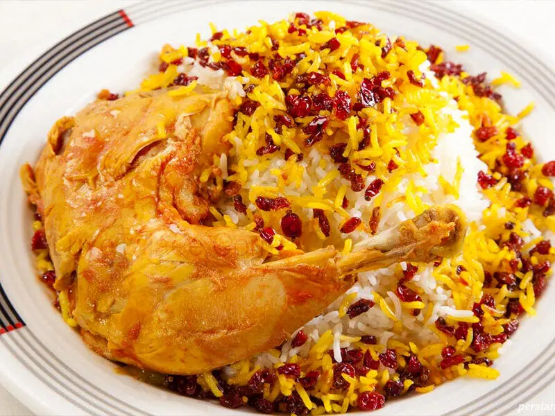 طرز تهیه  زرشک‌پلو با مرغ یلدایی 
