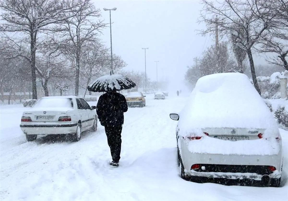 بارش شدید برفاز سه شنبه تا جمعه در این مناطق/ تهران و کرج یخبندان زیر صفر