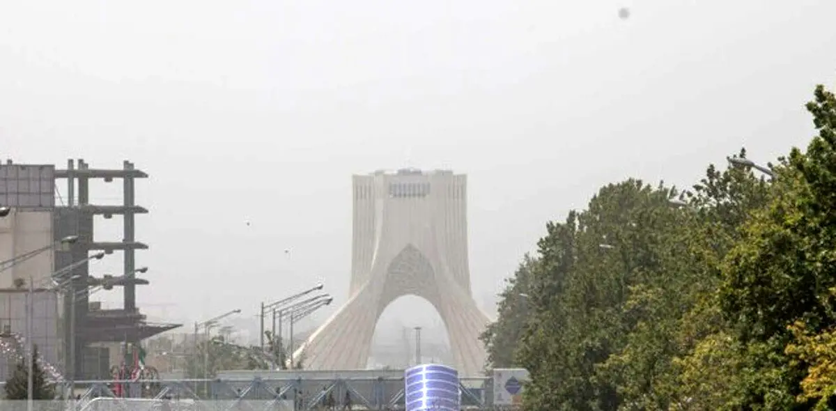 وزش باد شدید در تهران و کم شدن آلودگی 