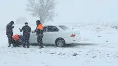 بارش شدید برف در این مناطق/ زنجیر چرخ داشته باشید