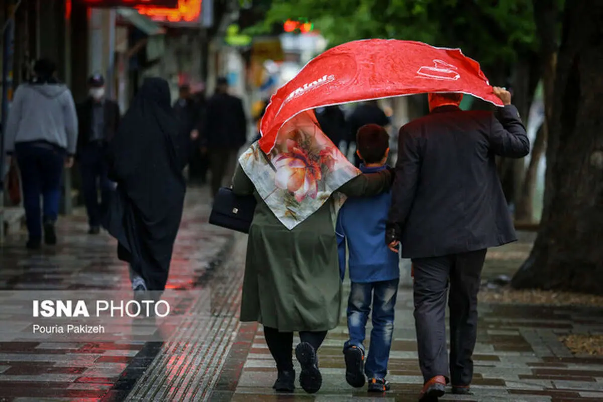 رگبار شدید باران در ۱۸ استان