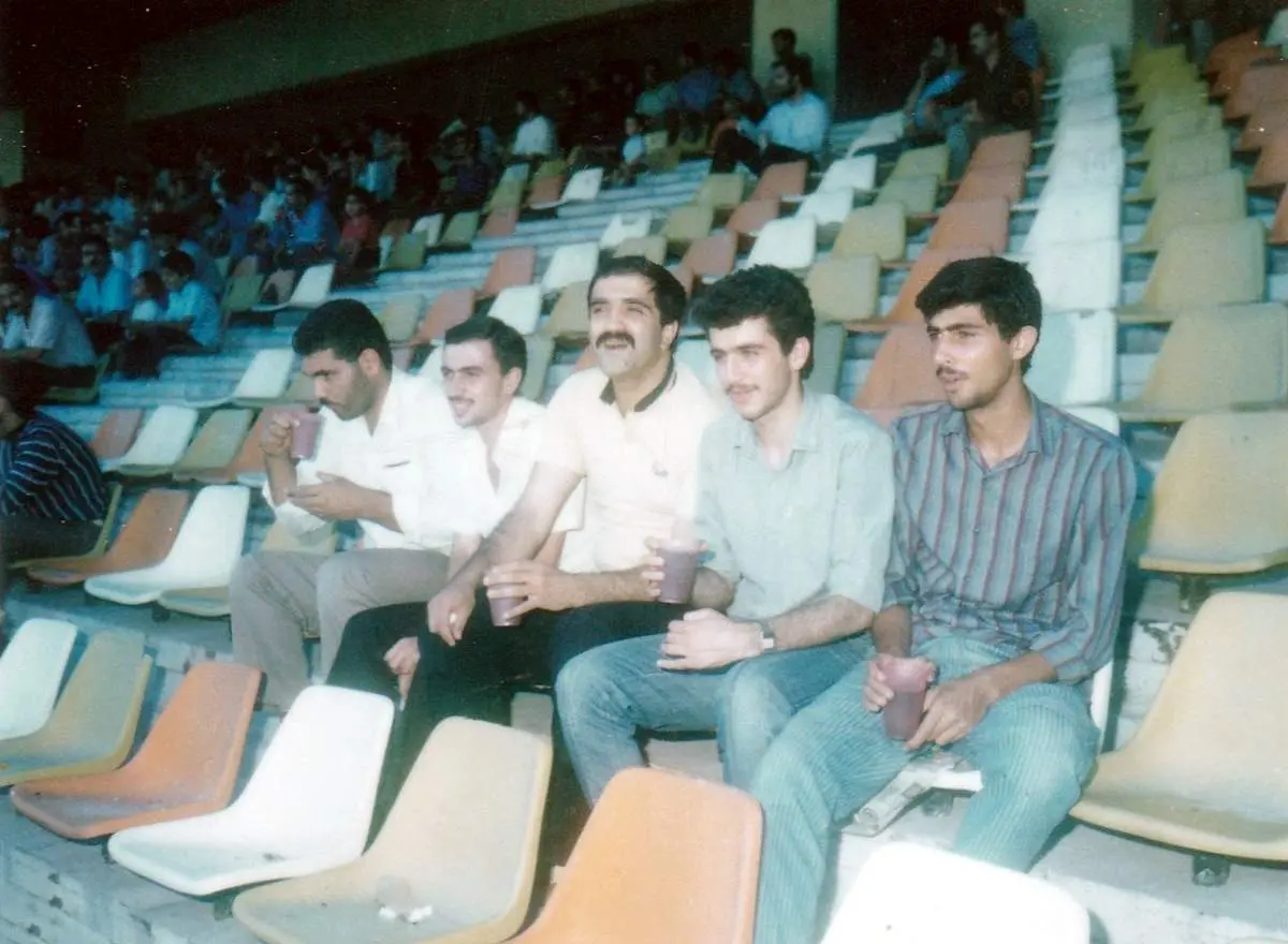 جواد خیابانی و برادر فقیدش/ عکس