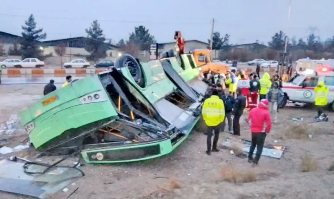 اتوبوس مرگ در جاده سمنان قربانی سوم را هم گرفت