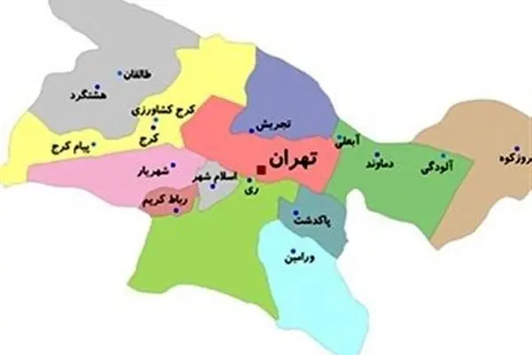 خبر جدید از تقسیم استان تهران رسید/ کدام شهرها مرکز می‌شوند؟