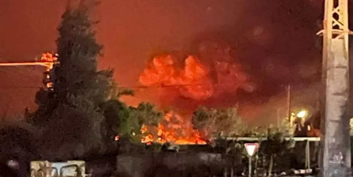 حمله موشکی حزب‌الله پایگاه اسرائیلی را  آتش زد/ ببینید