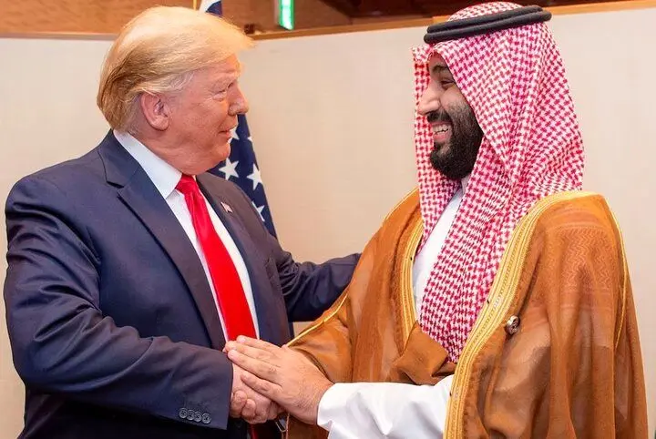عاشقانه‌های ترامپ و بن‌سلمان سوژه شد
