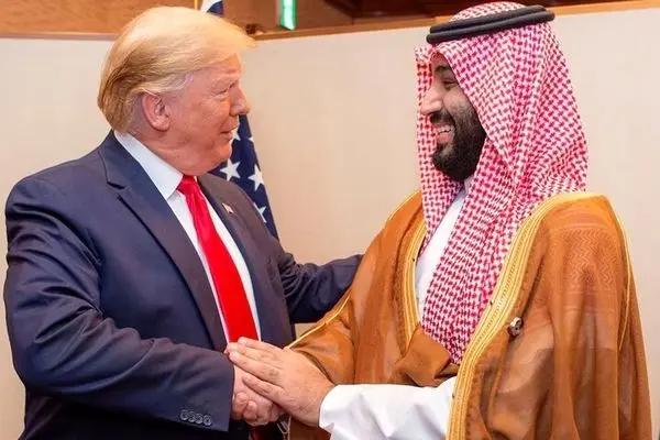 عاشقانه‌های ترامپ و بن‌سلمان سوژه شد
