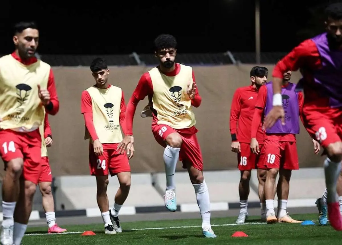 تمرین تیم ملی ایران با حضور یک مهمان ویژه قطری