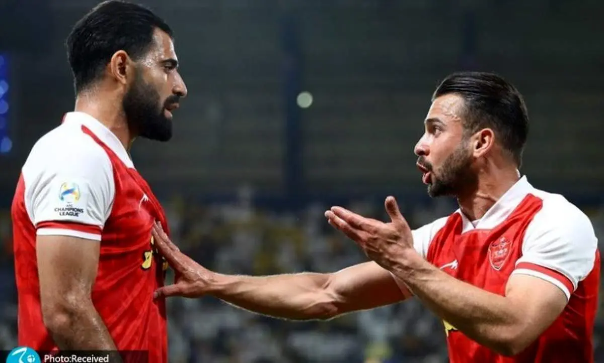 بدن آماده سروش رفیعی در تمرینات پرسپولیس