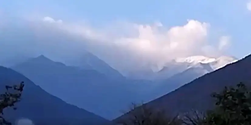 ببینید/ اولین برف پاییزی در مازندران؛ ارتفاعات کلاردشت سفیدپوش شد