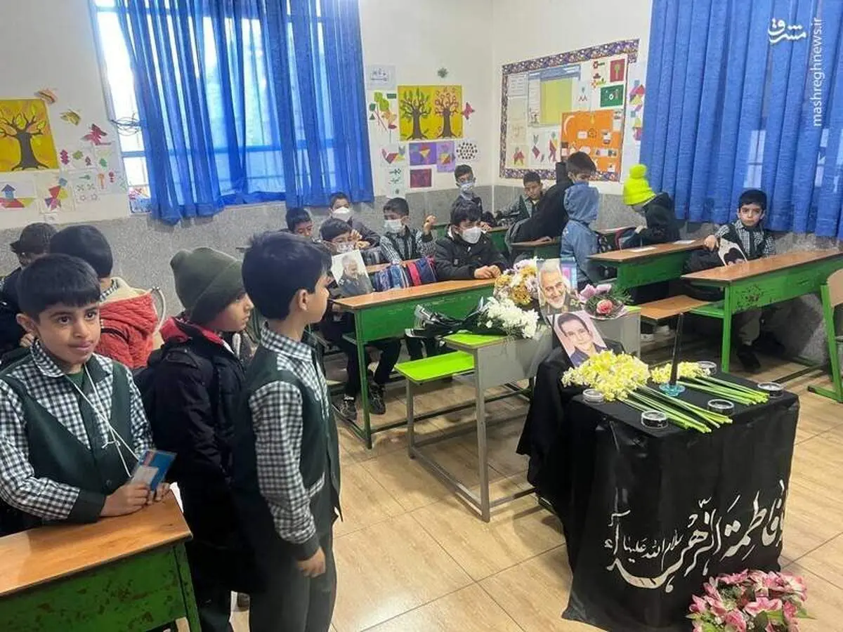 نیمکتهای خالی ۲۰ دانش آموز شهید/ عکس