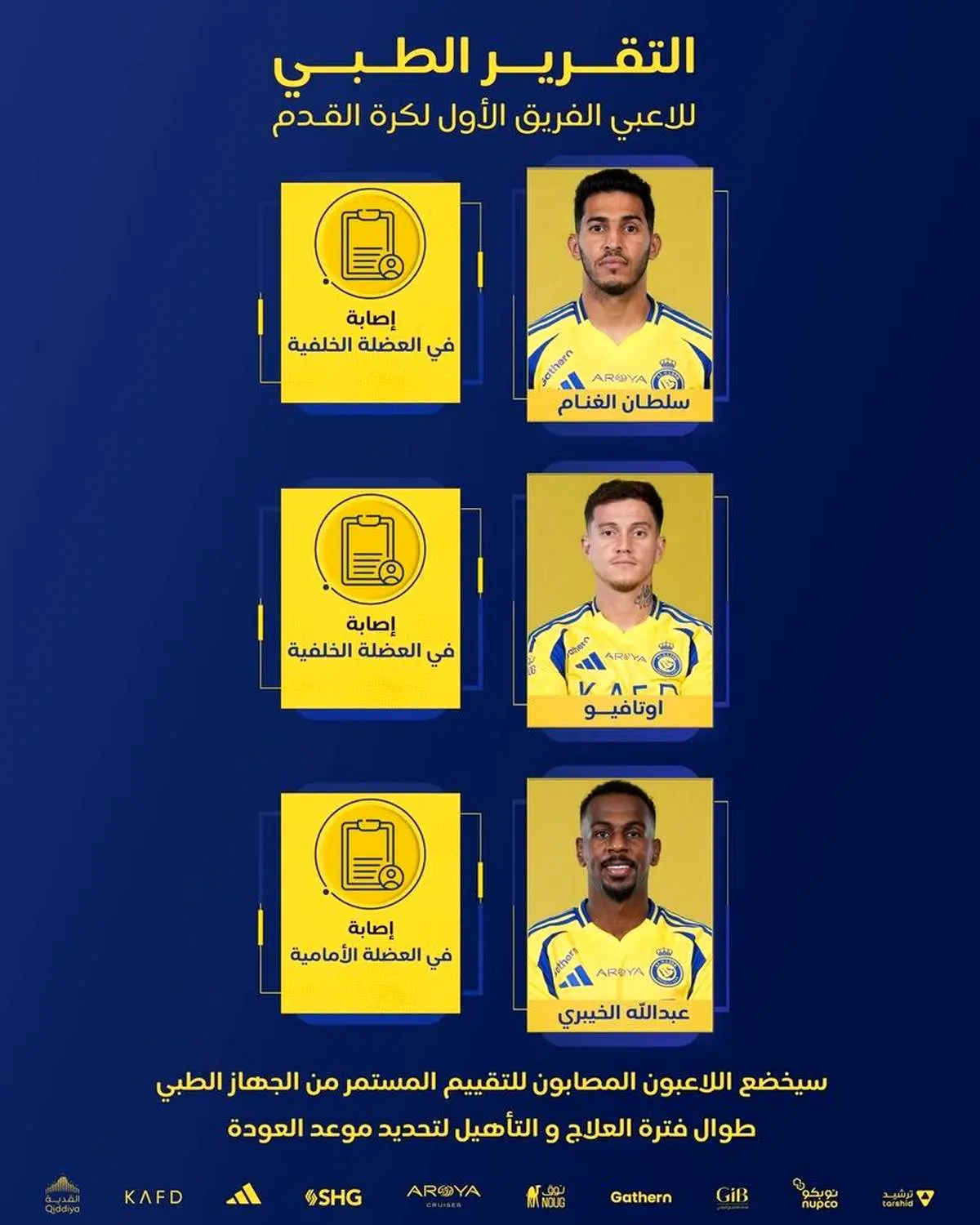 غیبت ۳ ستاره النصر مقابل پرسپولیس قطعی شد/ رونالدو به ایران می آید؟