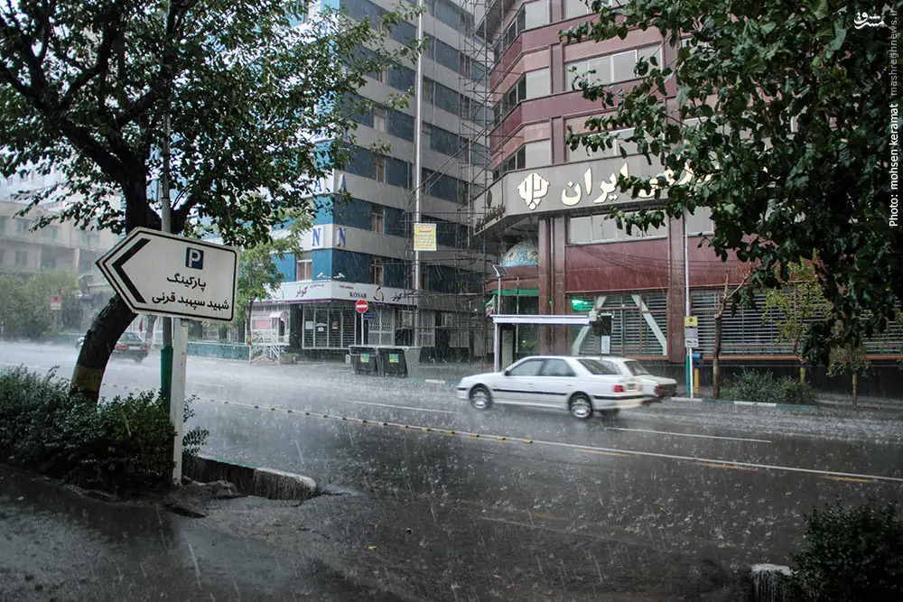  بارش باران در تهران به فردا شب موکول شد