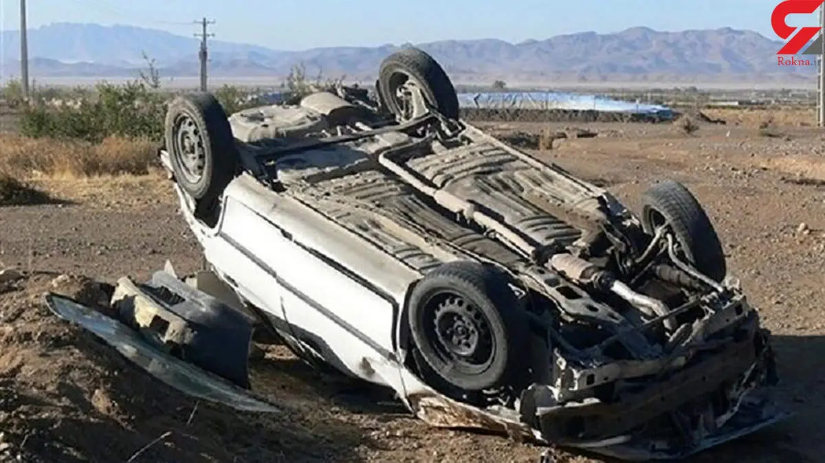5 کشته و زخمی در قم بر اثر واژگونی پژو پارس در اتوبان