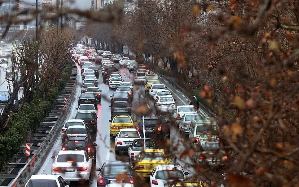  هم اکنون ترافیک سنگین در بیشتر معابر تهران