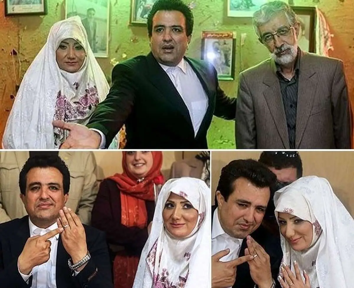 حسینی بای و همسرش/ عکس