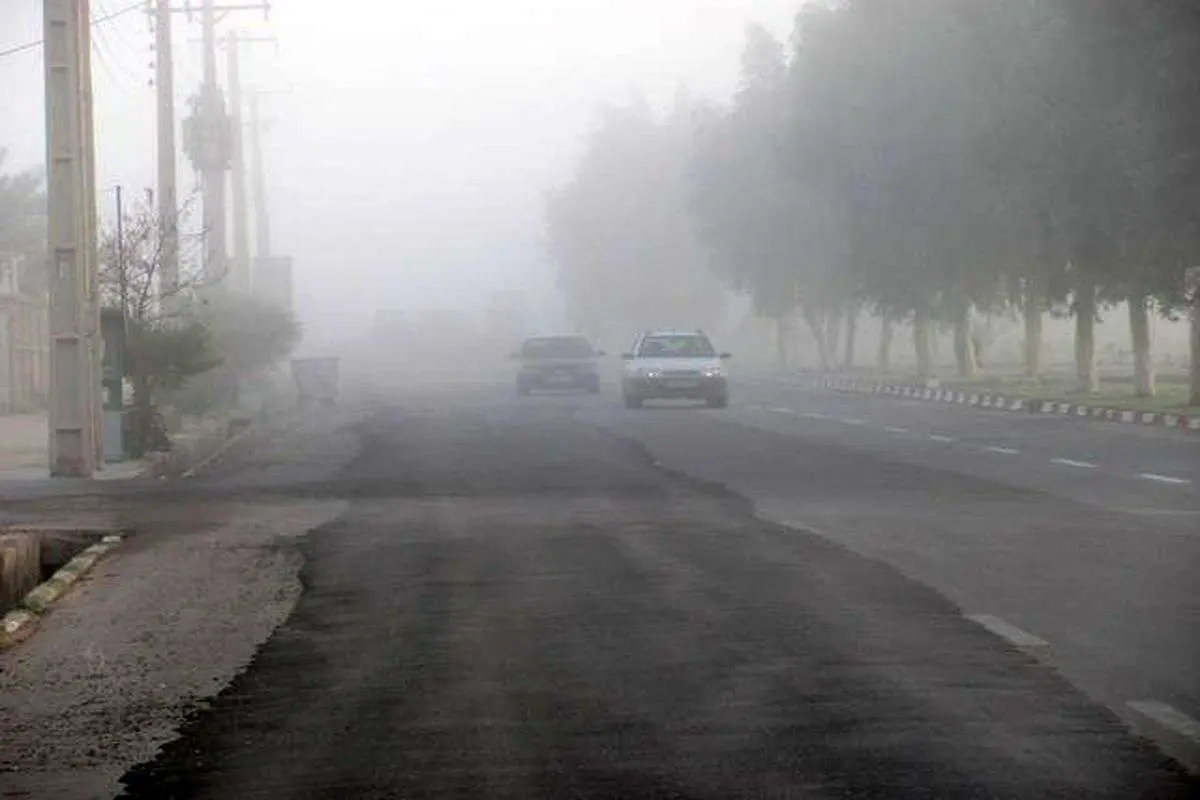 خوزستان با ۱۰۰ درصد رطوبت هوا در مه فرو رفت!