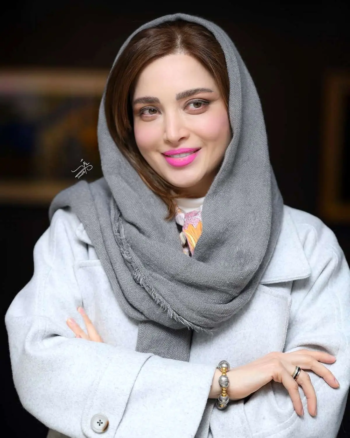قاب خانوادگی بهنوش طباطبایی در تولد ۴۴ سالگیاش/عکس