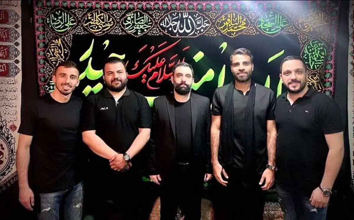 ستارههای استقلال و پرسپولیس در هیئت عزاداری/ عکس