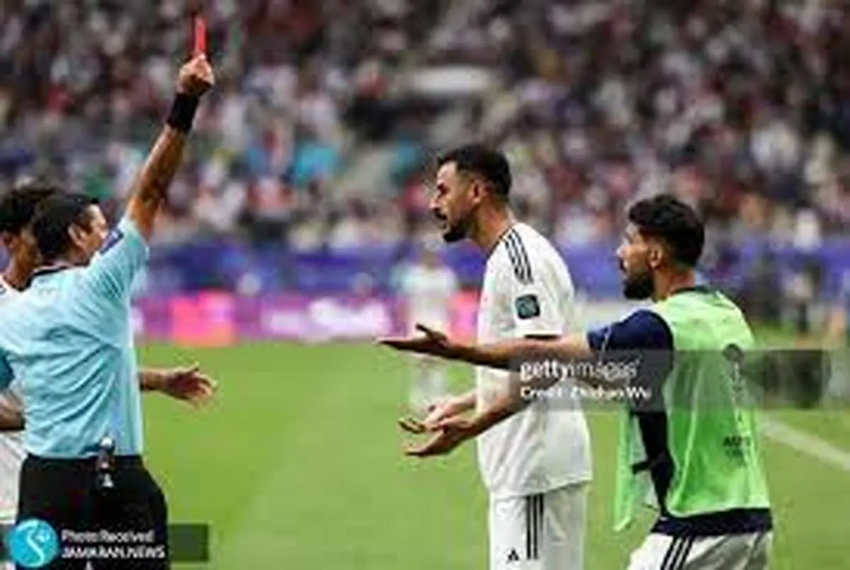 کارت قرمز فغانی به آقای گل آسیا 