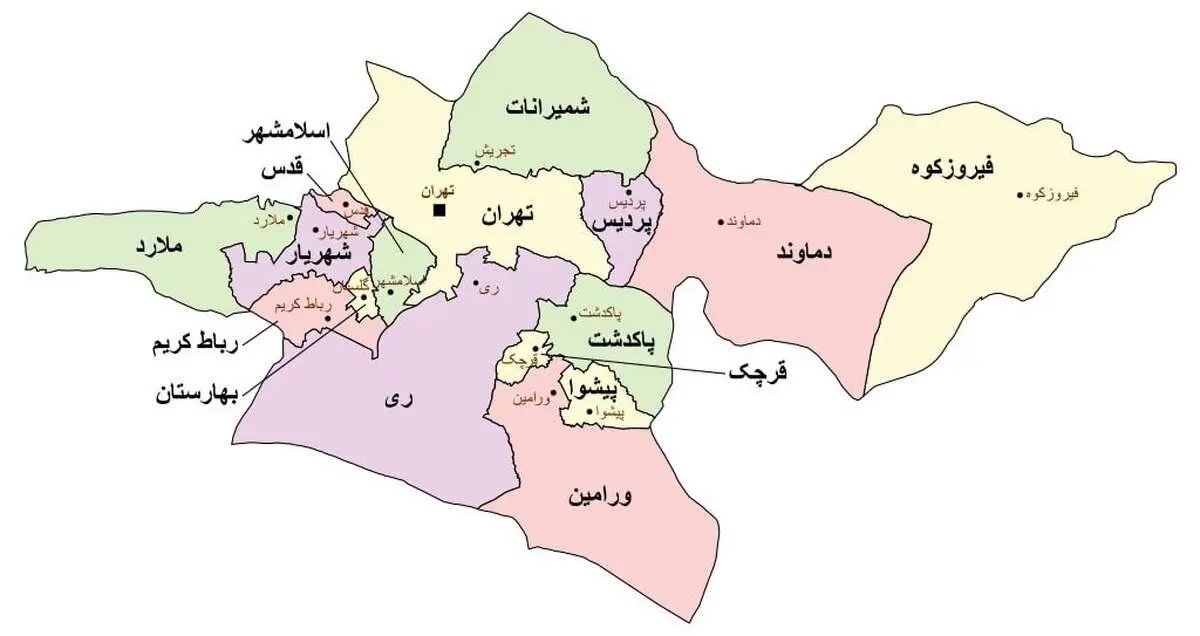 استان تهران شرقی در دولت به تصویب رسید