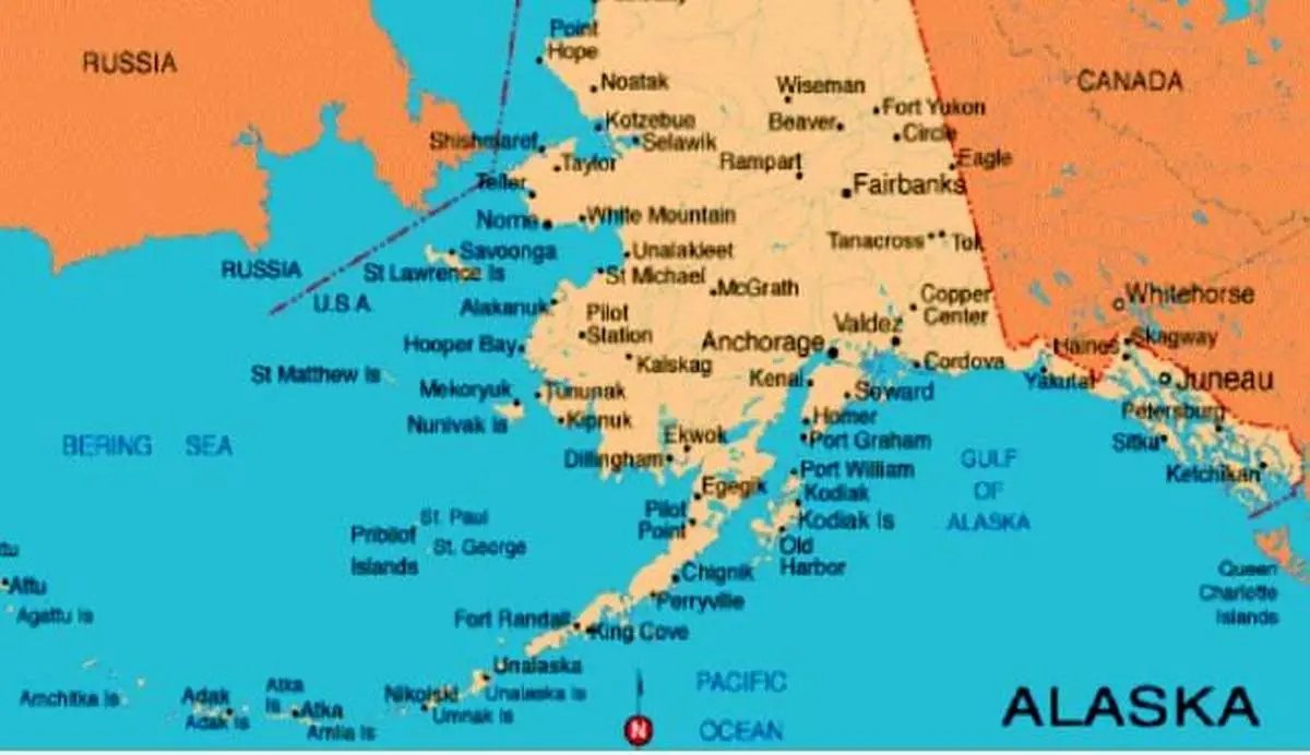 آلاسکا کجاست/ آلاسکا به روسیه نزدیکتر است یا آمریکا؟