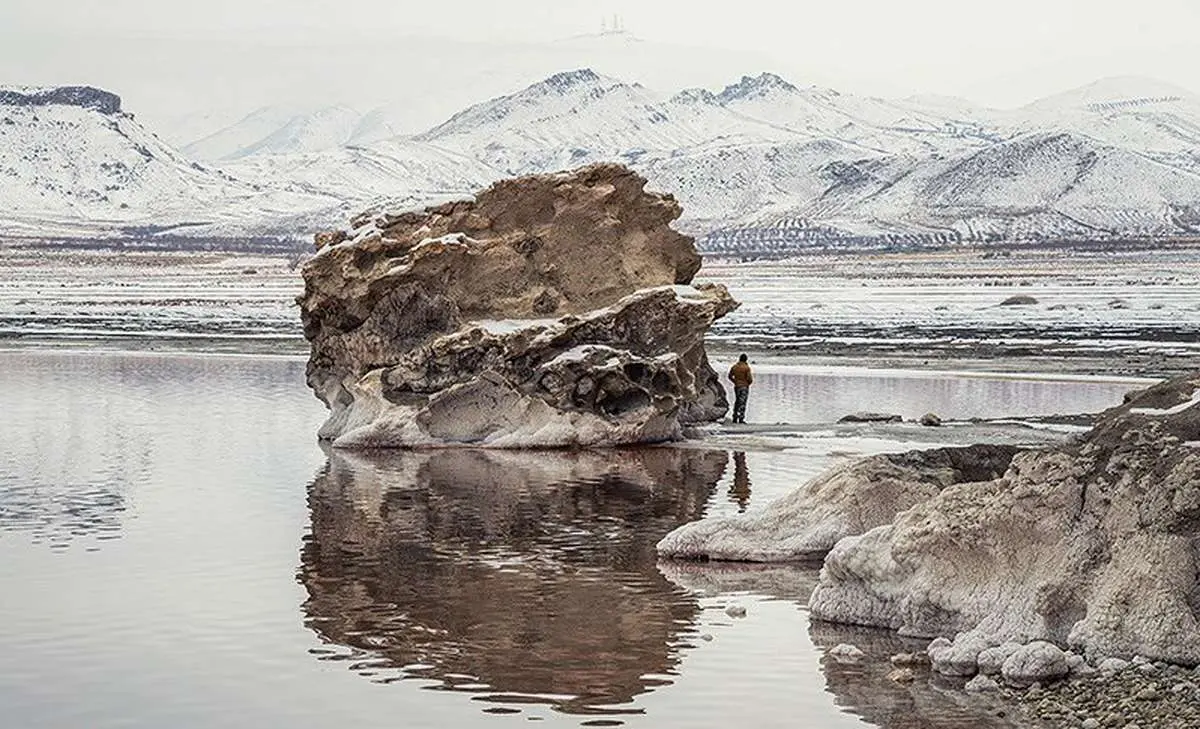 طبیعت زمستانی دریاچه ارومیه / عکس :  مجتبی اسماعیل زاد