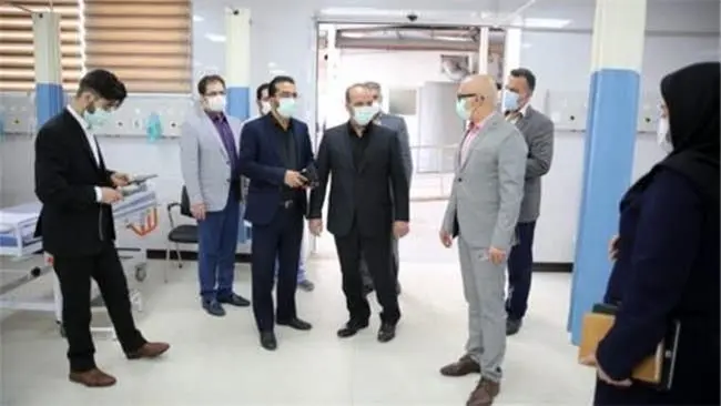 افتتاح کلینیک درمان سرپایی بیماران کرونایی در بیمارستان بانک ملی ایران