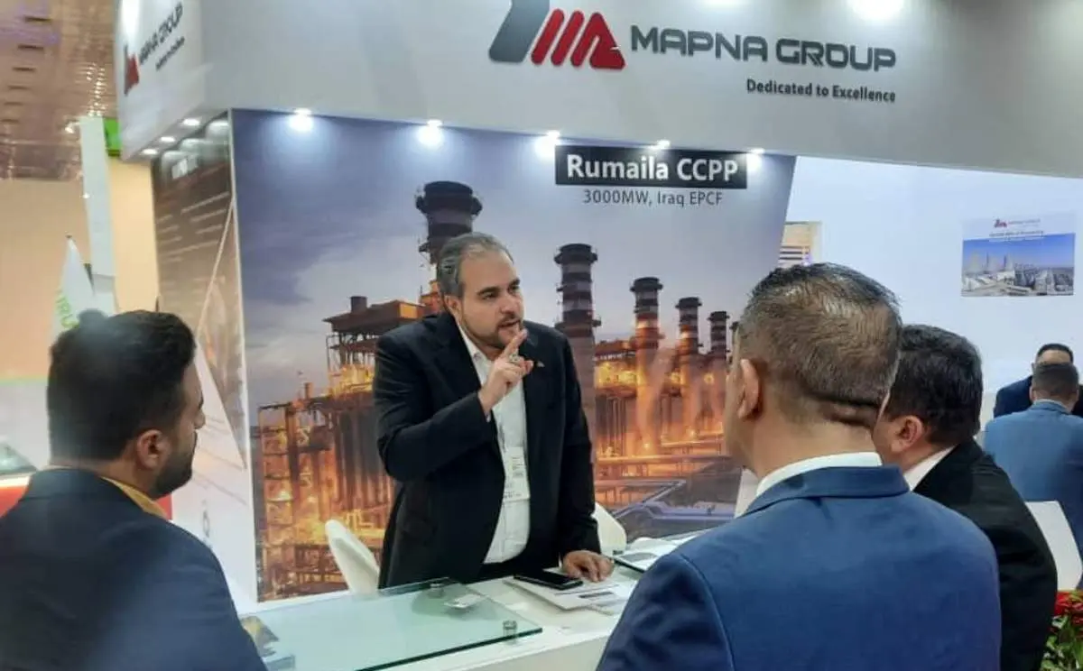 ارائه دستاوردهای گروه مپنا در نمایشگاه بینالمللی انرژی عراق
